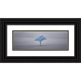 thumbnail image 1 of Frank, Assaf 32x13 Black Ornate Wood Framed with Double Matting Museum Art Print Titled - Single tree in foggy grassfield, 1 of 4