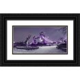 thumbnail image 1 of Frank, Assaf 32x18 Black Ornate Wood Framed with Double Matting Museum Art Print Titled - Dolphin fountain -London, 1 of 4