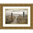 thumbnail image 1 of Frank, Assaf 32x23 Gold Ornate Wood Framed with Double Matting Museum Art Print Titled - Beach Day, 1 of 4