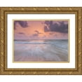 thumbnail image 1 of Frank, Assaf 32x25 Gold Ornate Wood Framed with Double Matting Museum Art Print Titled - Tranquil beach with cloudscapes, 1 of 4