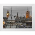 thumbnail image 1 of Frank, Assaf 32x25 White Modern Wood Framed Museum Art Print Titled - London cityscape with Big Ben and Westminster Abby, 1 of 4