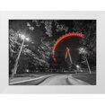 thumbnail image 1 of Frank, Assaf 32x25 White Modern Wood Framed Museum Art Print Titled - London eye at night, 1 of 4