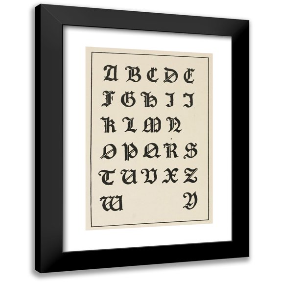 Frank Chouteau Brown 11x14 Black Modern Framed Museum Art Print Titled - German Gothic Capitals (1902)