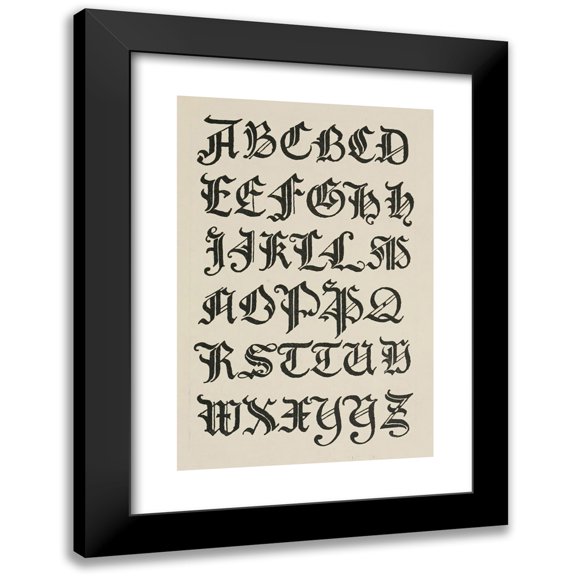 Frank Chouteau Brown 11x14 Black Modern Framed Museum Art Print Titled - German Gothic Capitals 2 (1902)