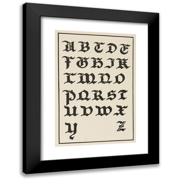 Frank Chouteau Brown 11x14 Black Modern Framed Museum Art Print Titled - German Gothic Capitals 4 (1902)