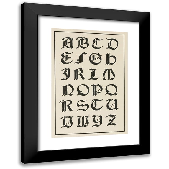 Frank Chouteau Brown 11x14 Black Modern Framed Museum Art Print Titled - Italian Gothic Capitals (1902)