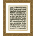 thumbnail image 1 of Frank Chouteau Brown 11x14 Gold Ornate Wood Frame and Double Matted Museum Art Print Titled - German Blackletter Page (1902), 1 of 4