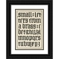 thumbnail image 1 of Frank Chouteau Brown 18x24 Black Ornate Framed Double Matted Museum Art Print Titled: English Gothic Blackletters (1902), 1 of 5