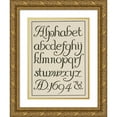 thumbnail image 1 of Frank Chouteau Brown 18x24 Gold Ornate Framed and Double Matted Museum Art Print Titled - English Incised Script (1902), 1 of 4