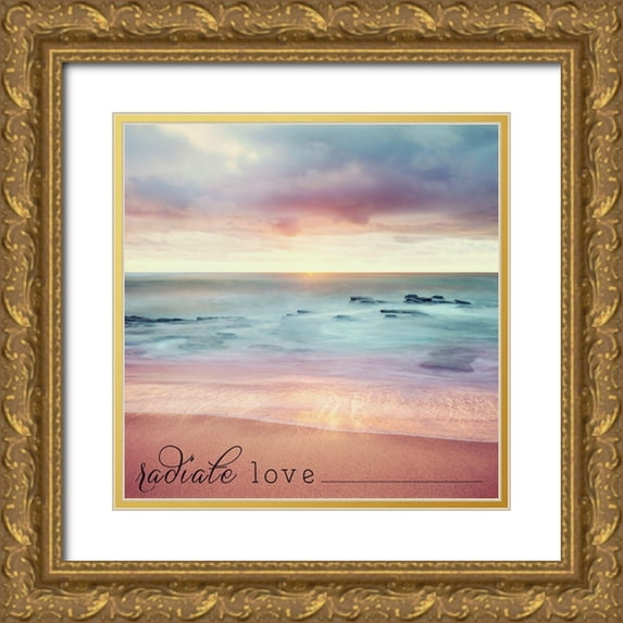 Frank, Christopher Talbot 26x26 Gold Ornate Wood Framed with Double Matting Museum Art Print Titled - Radiate Love