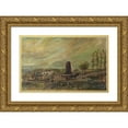 thumbnail image 1 of Frank E. Case 14x10 Gold Ornate Wood Frame and Double Matted Museum Art Print Titled - The Windmill (Before 1932), 1 of 4