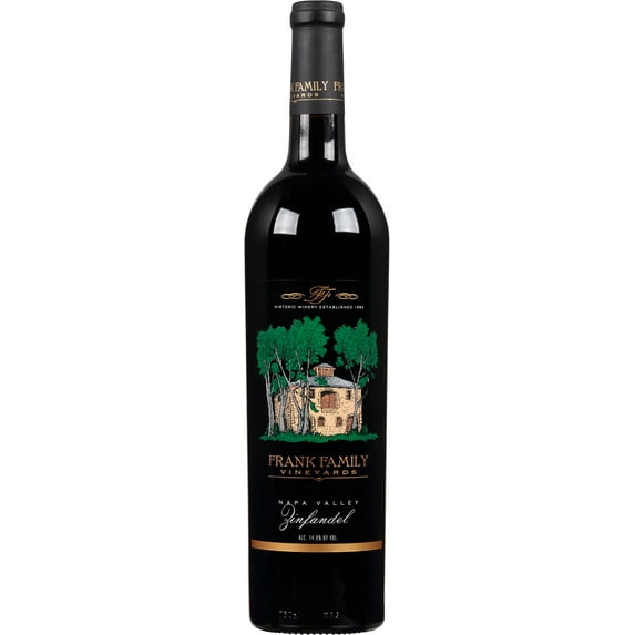Frank Family Napa Valley Zinfandel Red Wine, 750ml Glass Bottle, 14.8% ABV