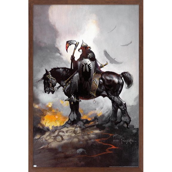 Frank Frazetta - Death Dealer 1 Wall Poster, 22.375" x 34" Framed
