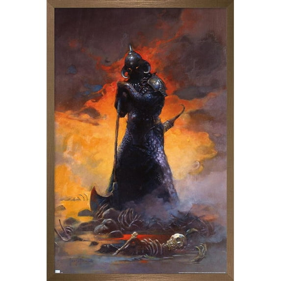 Frank Frazetta - Death Dealer 3 Wall Poster, 14.725" x 22.375" Framed