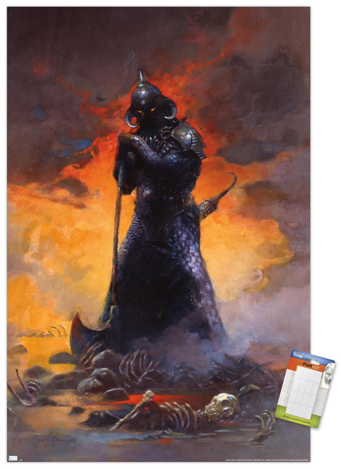 Frank Frazetta - Death Dealer 3 Wall Poster, 14.725" x 22.375 ...