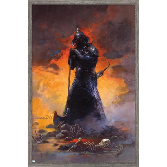 Frank Frazetta - Death Dealer 3 Wall Poster, 22.375" x 34" Framed
