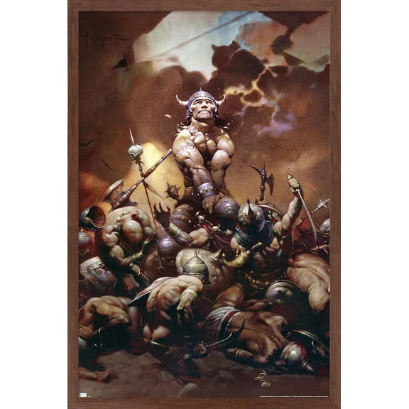Frank Frazetta - Destroyer Wall Poster, 22.375" x 34" Framed