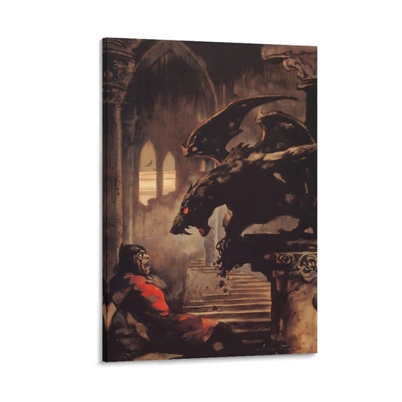 Frank Frazetta Fantasy School Poster Painting Posters Wall Art Picture Painting Poster Canvas Print Posters Artworks Bedroom Living Room Decor 24x36inch(60x90cm)