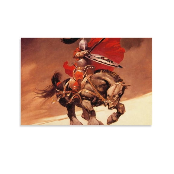 Frank Frazetta Painting Poster Painting On Canvas Wall Art Poster Scroll Picture Print Living Room Walls Decor Home Posters 12x18inch(30x45cm)
