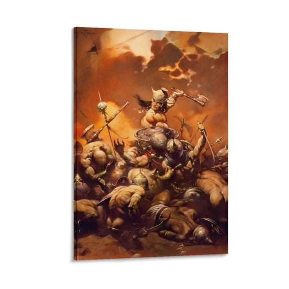 Frank Frazetta Painting Posters Fantasy School Poster Posters Art Print Wall Photo Paint Poster Hanging Picture Family Bedroom Decor Gift 16x24inch(40x60cm)