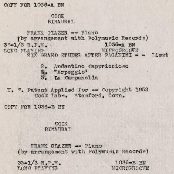 Frank Glazer - Paganini Variations - Music & Performance - CD