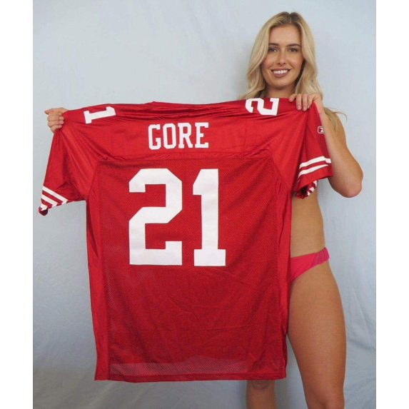 Frank Gore San Francisco 49ers 2009 2010 2011 Reebok stitched red jersey