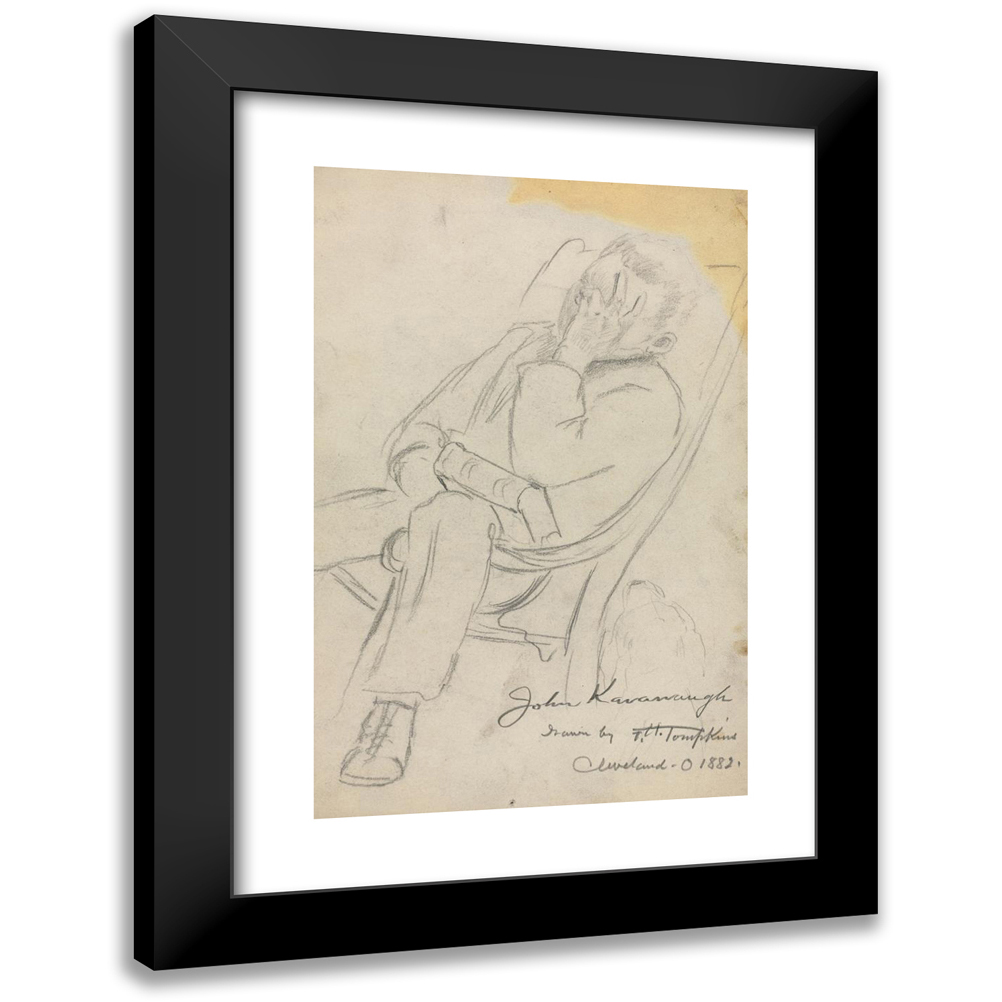 Frank H. Tompkins 11x14 Black Modern Framed Museum Art Print Titled - Sketch of John Kavanaugh ...