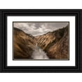thumbnail image 1 of Frank, Jacob W. 14x11 Black Ornate Wood Framed with Double Matting Museum Art Print Titled - Lower Falls, Yellowstone National Park, 1 of 4