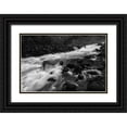 thumbnail image 1 of Frank, Jacob W. 24x17 Black Ornate Wood Framed with Double Matting Museum Art Print Titled - Gardner River below Osprey Falls, Yellowstone National Park, 1 of 4