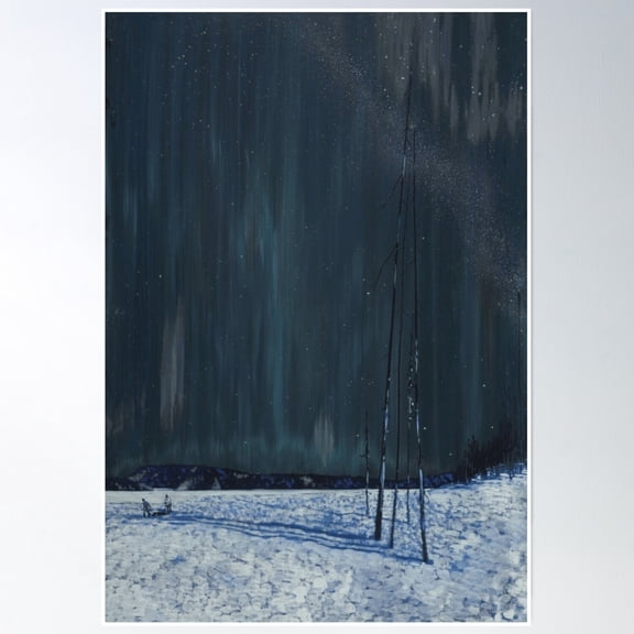 Frank Johnston A Northern Night Poster Wall Art Modern Wall Decor Art