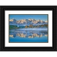 thumbnail image 1 of Frank, Krahmer 18x14 Black Ornate Wood Framed with Double Matting Museum Art Print Titled - Allgaeu Alps and Hopfensee lake, Bavaria, Germany, 1 of 4