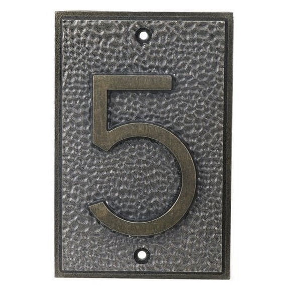 Frank Lloyd Wright Exhibition House Address Number 5 Plate