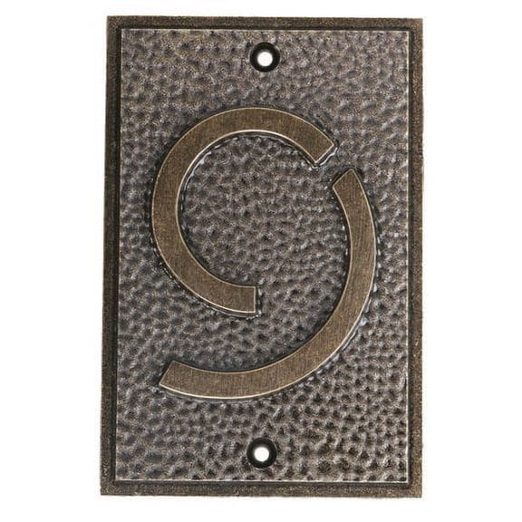 Frank Lloyd Wright Exhibition House Address Number 9 Plate