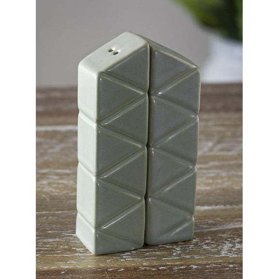 Frank Lloyd Wright Imperial Hotel Oya Japan Stone Pillars Salt Pepper Shakers