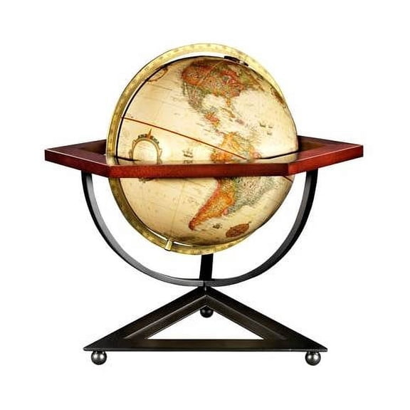 Frank Lloyd Wright Reproduction 12 Inch Globe w Hexagonal Cradle