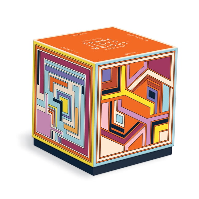 Frank Lloyd Wright Textile Blocks Set of 4 Puzzles (Jigsaw