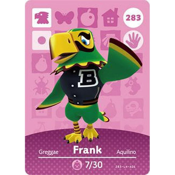 Frank - Nintendo Animal Crossing Happy Home Designer Amiibo Card - 283