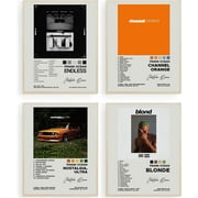 Frank Ocean Album Cover Signed Limited Posters Print Rapper Music Posters Canvas Wall Art Room Aesthetic Set of 4 for Teen and Girls Dorm Decor 8x10 inch Unframed