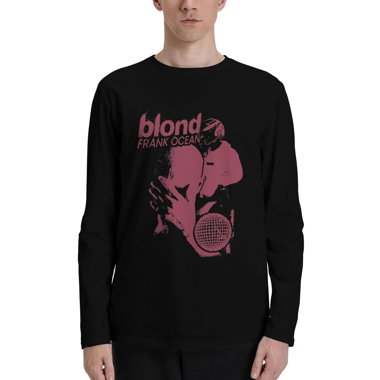 Frank Ocean Blond Mens Cotton TShirt Crew Neck Long Sleeve Tee Shirts