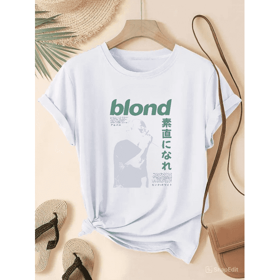 Frank Ocean Blond Vintage Y2K Music Album Aesthetic Retro Graphic Unisex T-Shirt V50375, S-5XL