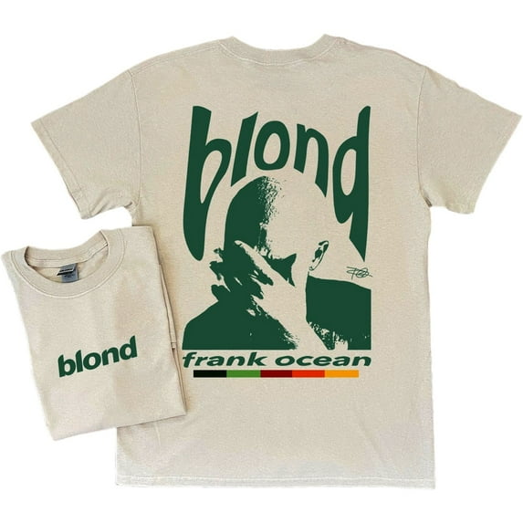 Frank Ocean Blonde Double Sided Unisex Tshirt, Music Shirt, Sand Color, Size 3XL