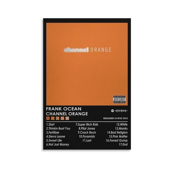 Frank Ocean Channel ORANGE 29 Canvas Poster Wall Decorative Art Painting Living Room Bedroom Decoration Gift