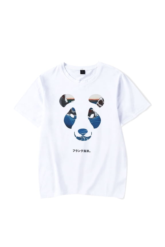 Frank Ocean Merch Blond Album Ocean Panda T-Shirt Short Sleeve Tour Album Men Women Fashion Clothing For Summer
