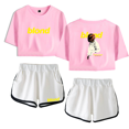 thumbnail image 1 of Frank Ocean Merch Blond Blonde Boy Don't Cry Crop Top T-shirt With Shorts Hip Hop Rapper T Shirt Women Girls Short Sleeve Tees Merch, 1 of 2