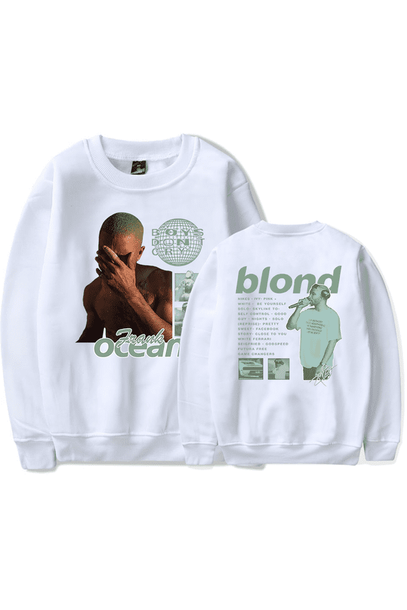 Merch Blonde Blond Crewneck HipHop Rapper Men Women Long Sleeve Hoodie Streetwear Pullover Top