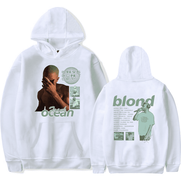 Frank Ocean Merch Blonde Blond Hoodies HipHop Rapper Hooded Men Women Long Sleeve Sweatshirt Streetwear Pullover Top