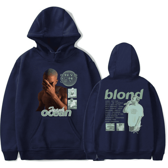 Frank Ocean Merch Blonde Blond Hoodies HipHop Rapper Hooded Men Women Long Sleeve Sweatshirt Streetwear Pullover Top
