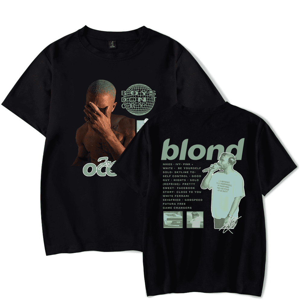 Frank Ocean Merch T-shirt Blond Blonde Album Cover Tee