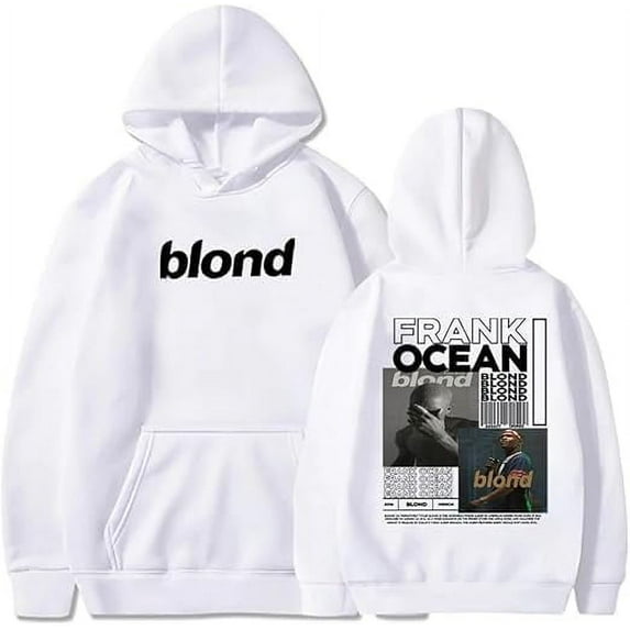 Frank Ocean Merch Hoodies Blond Blonde Album Cover Hoodie Fashion Hip Hop Rapper Men Women Pullover Sweatshirt Streetwear Long Sleeve