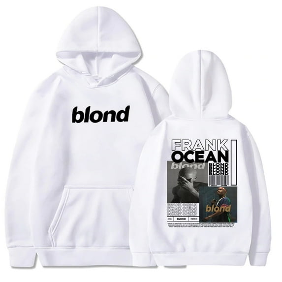 Frank Ocean Merch Hoodies Blond Blonde Album Cover Hoodie Fashion Hip Hop Rapper Men Women Pullover Sweatshirt Streetwear Long Sleeve